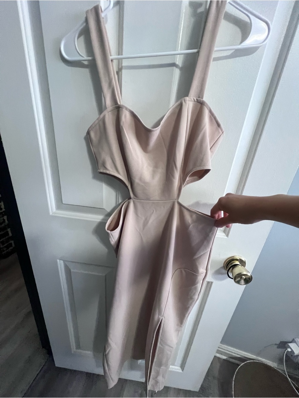 Cider Blush Cutout Midi Dress